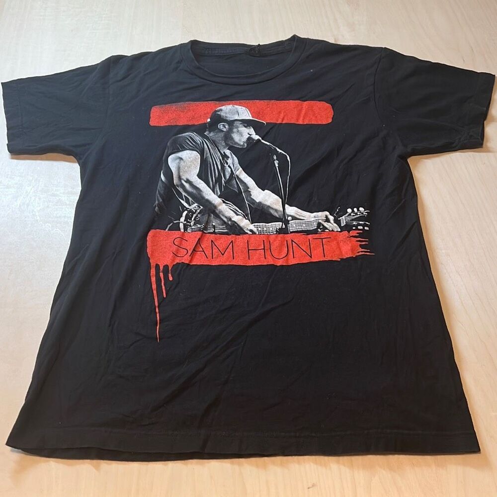 2015 Sam Hunt Summer Tour Small Black Double Sided Short Sleeve Tultex T-Shirt M